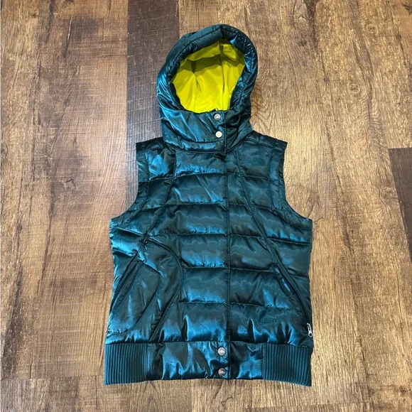 The North Face Oh Snap Deep Teal Down Puffer Vest S - Picture 1 of 8